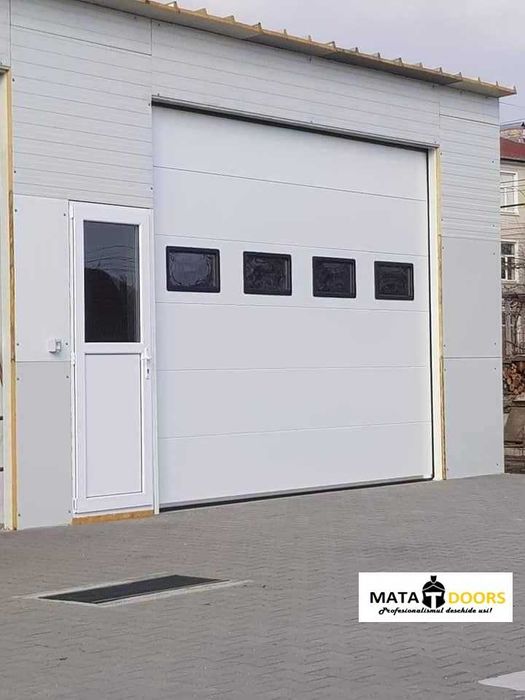 Usa L4xH4 alb Usi garaj/rezidentiale/industriale/hale/sectionale
