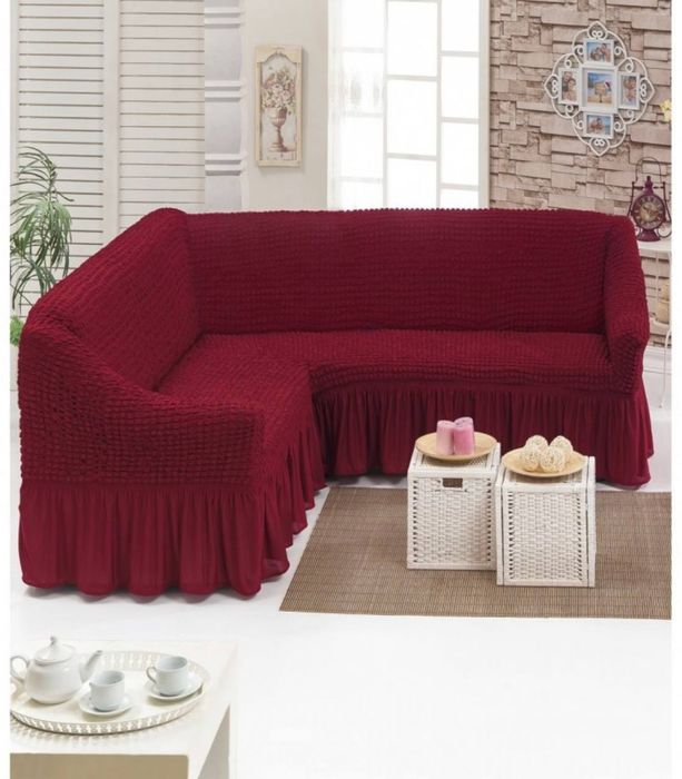 Huse pentru coltar cu volanase