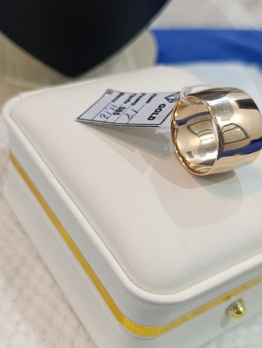 Советское Золотое обручальное кольцо, "бочка" Проба 583, вес 11,18гр