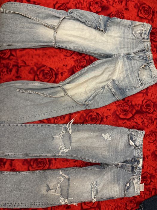 Светло сини дънки zara и pull&bear