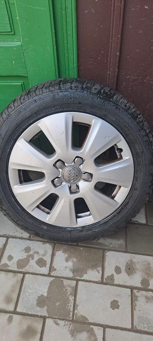Vând jante de audi cu cauciucuri M+S 205/55 r16