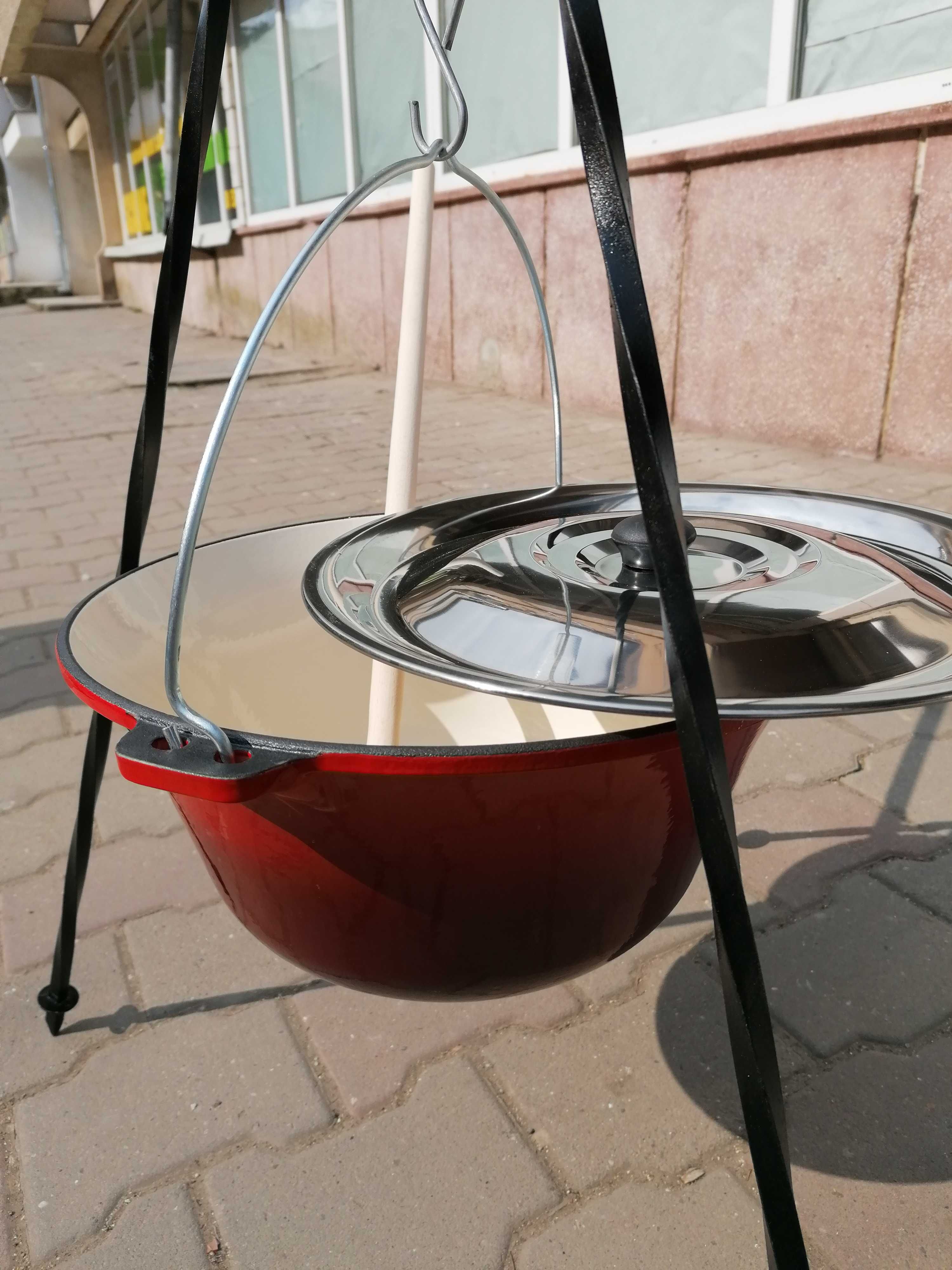 Ceaun fontă emailată 16L Promo 449 lei+ capac inox  / 482 lei