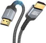 Cablu HDMI-HDMI JSAUX, 8K/60Hz, din aliaj aluminiu 3M ,gri,sigilat