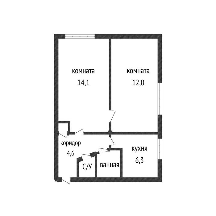 В продаже 2-х комнатная квартира, район КСК - Бульвар молодежи.