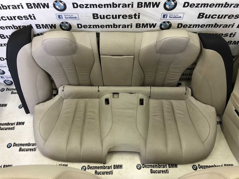 Scaune interior sport Recaro incalzit piele crem BMW seria 6 F06