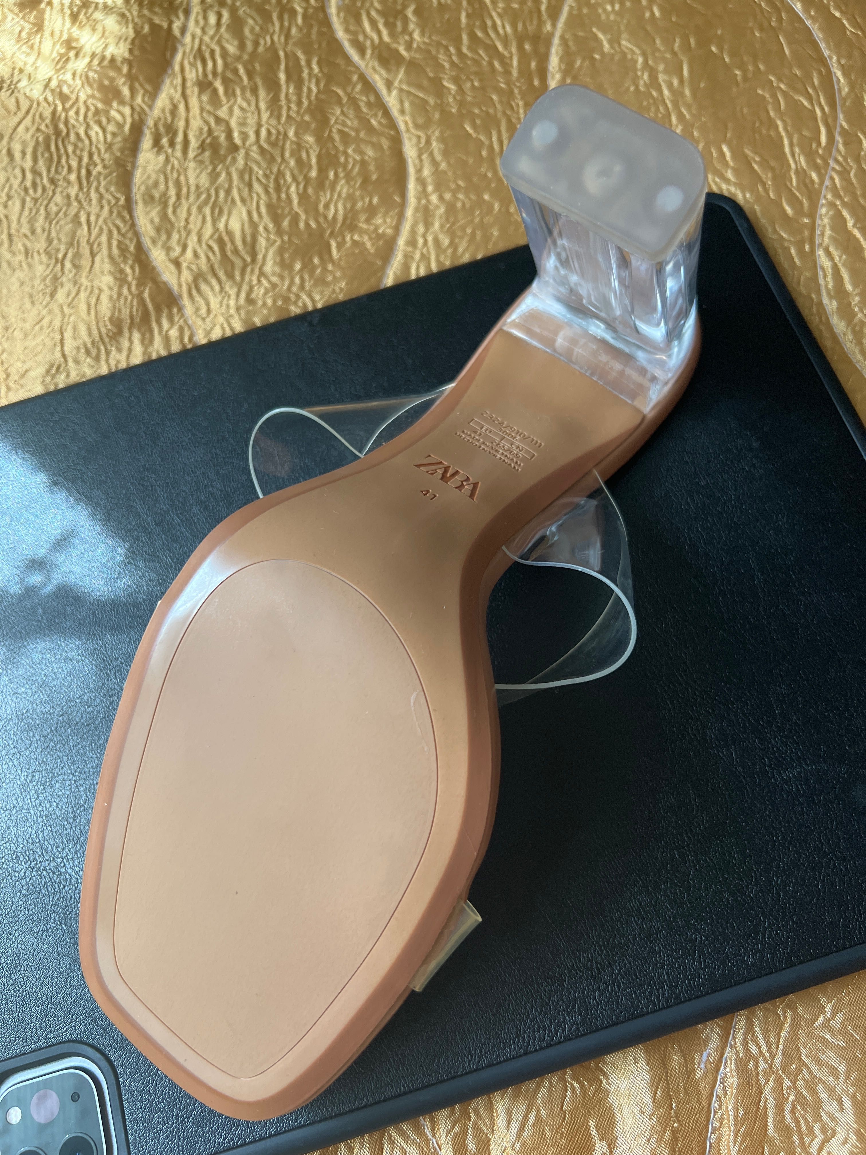ZARA чехли на ток чисто нови