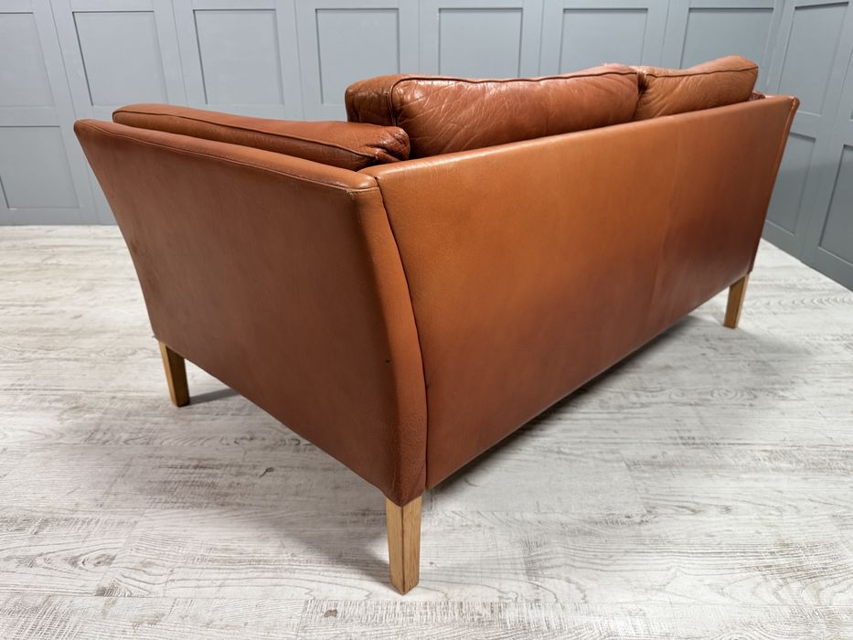 Датски диван 2-ка естествена кожа Д1104