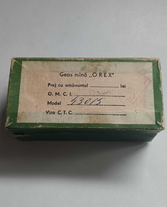 Ceas mecanic de mana Orex, Produs in Comunism, Romanesc, de colectie