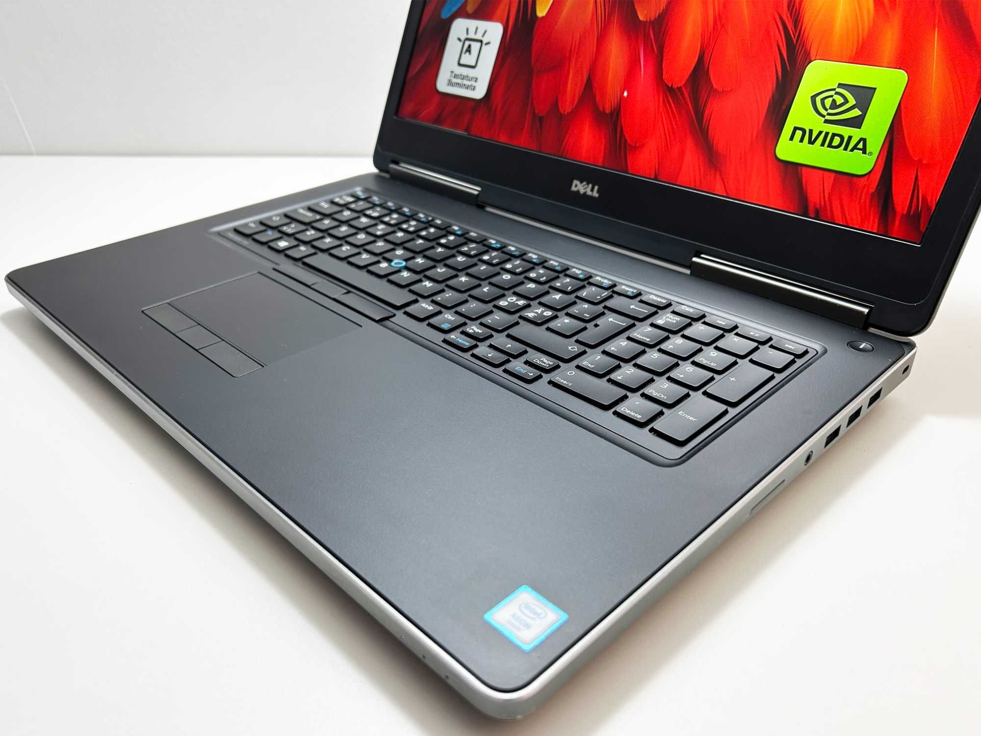 Laptop Dell Precision 7720 17 inch Xeon 32gbram nVidiaQuadro IMPECABIL