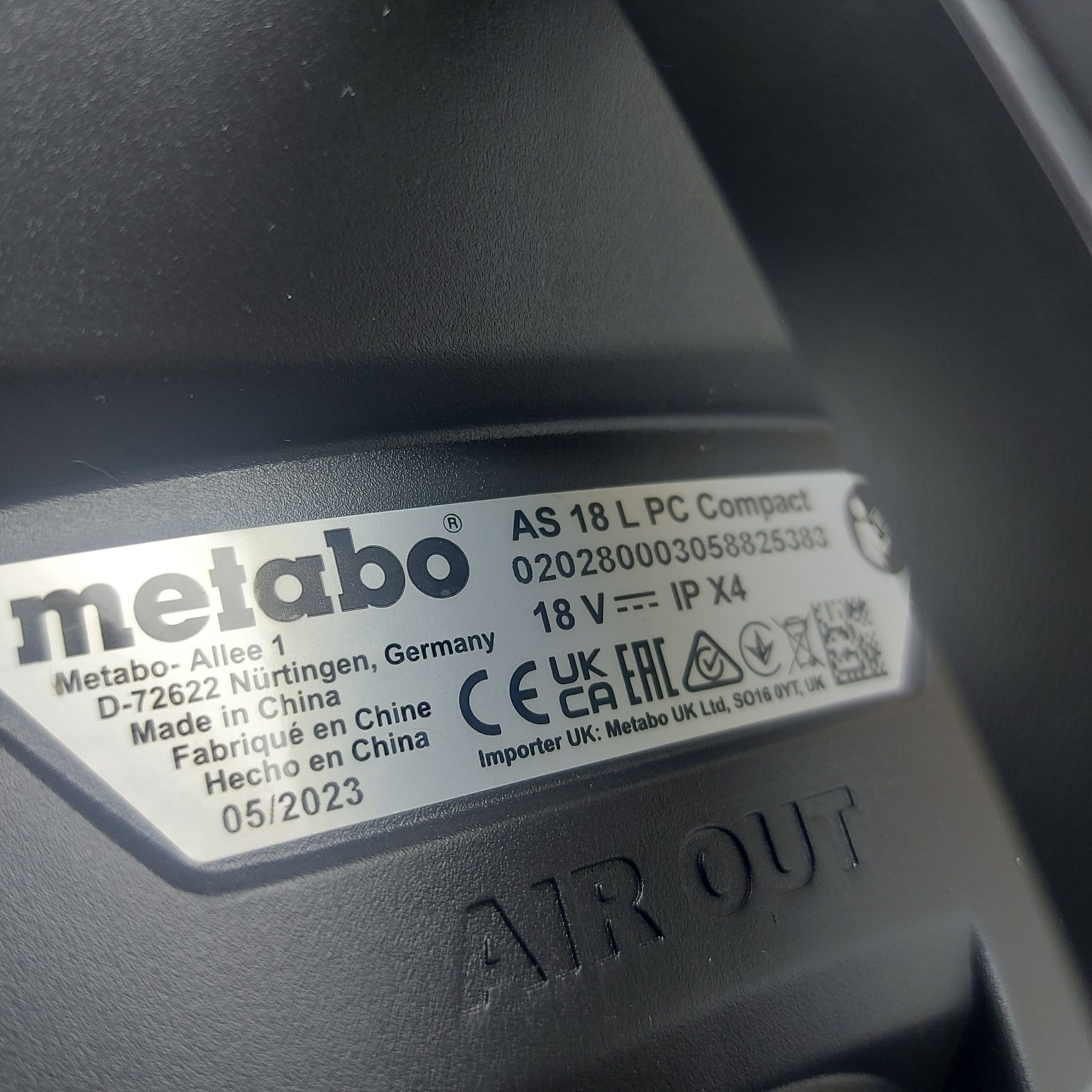 ПРОМОЦИЯ.Акумулаторна прахосмукачка Metabo AS 18 L PC Compact