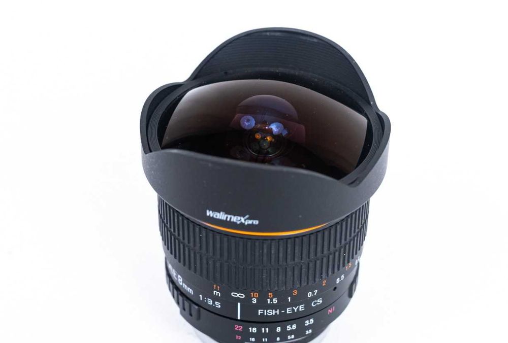 Obiectiv Walimex pro 8 mm f/3.5  Fish-eye CS pentru Nikon F.