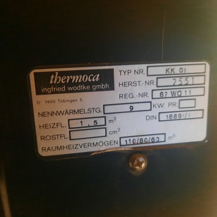 Soba tip șemineu de 9 kw marca Wodtke focar de fontă  calitate germană