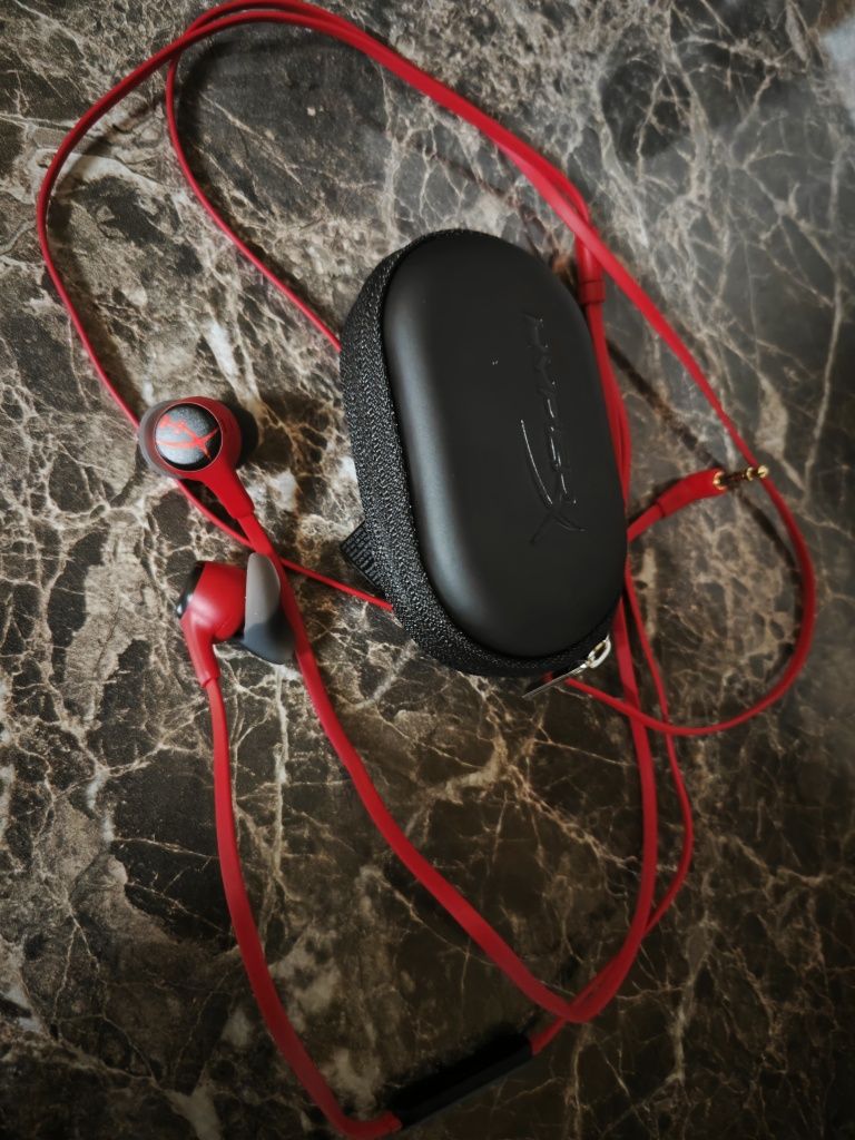 Геймърски слушалки HyperX Cloud Earbuds II RED, червен - 705L8AA