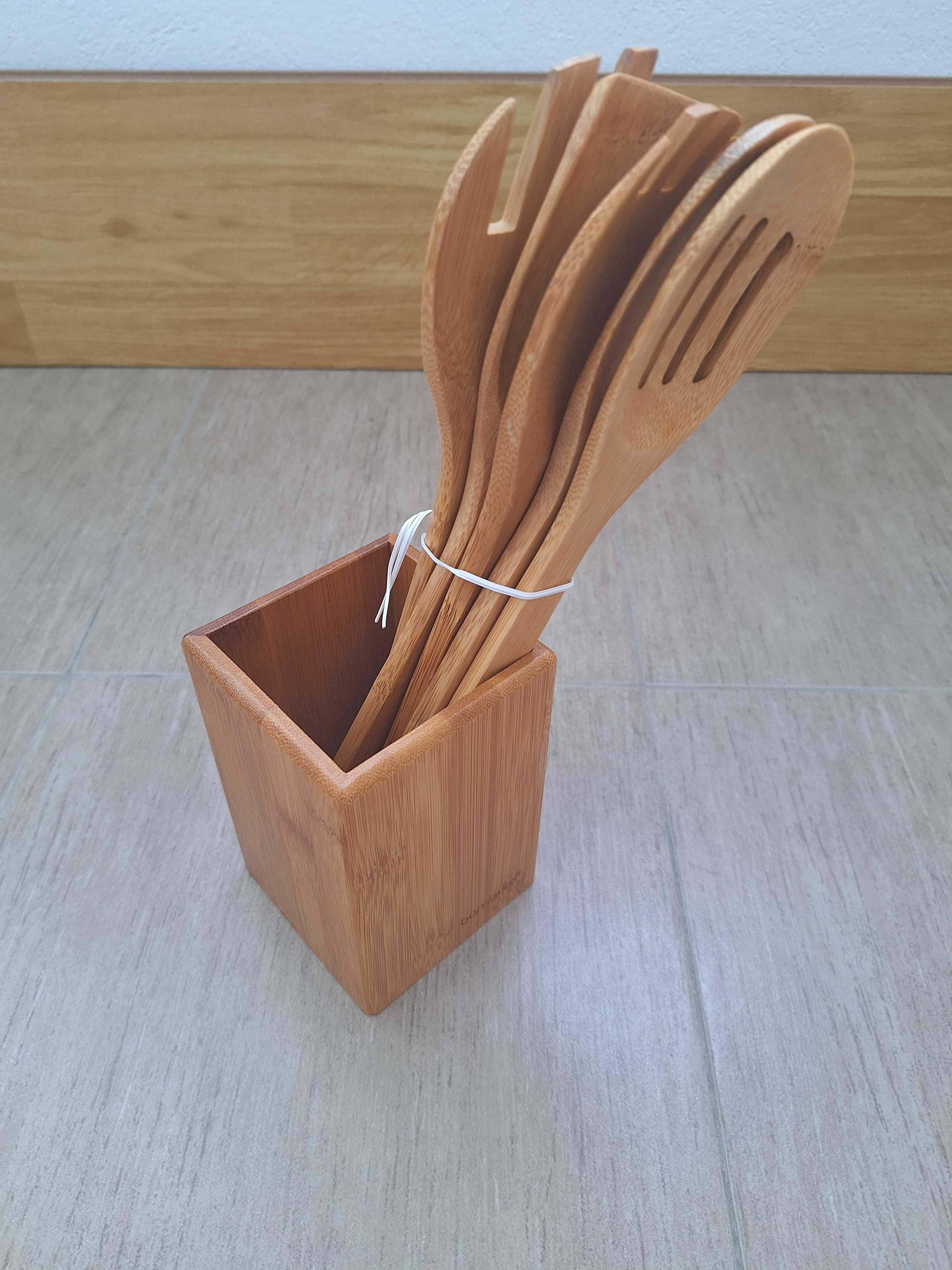 5 ustensile bambus, ravioli