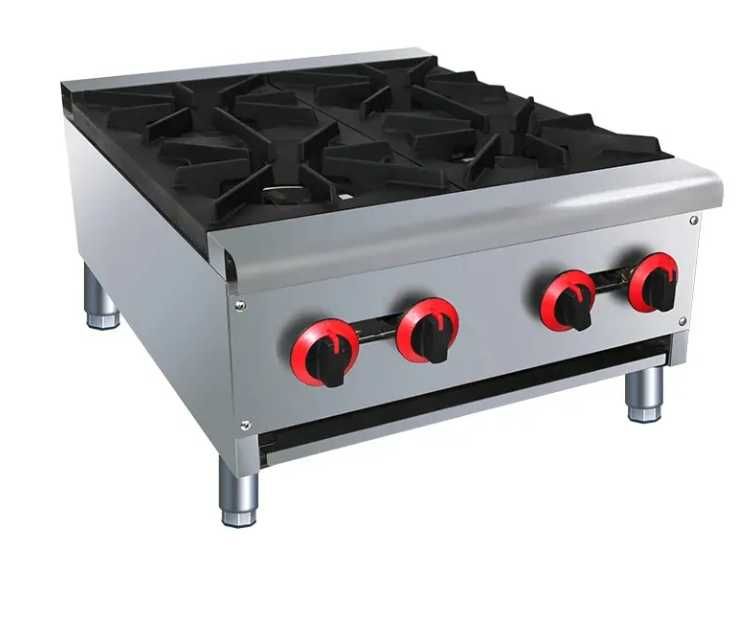 Aragaz cu 1 , 2 , 4 ochiuri profesional NOU , inox si fonta 1750 RON