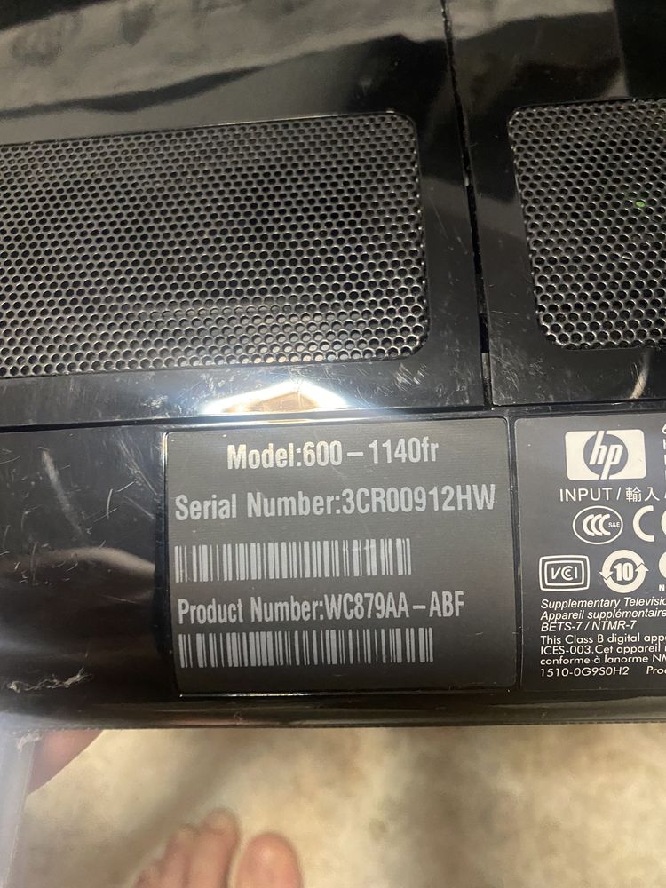 Vand hp all in one 600 i3