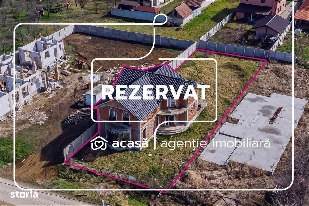 REZERVAT! Casă la roșu cu teren de 752 mp, Mandruloc. Arad