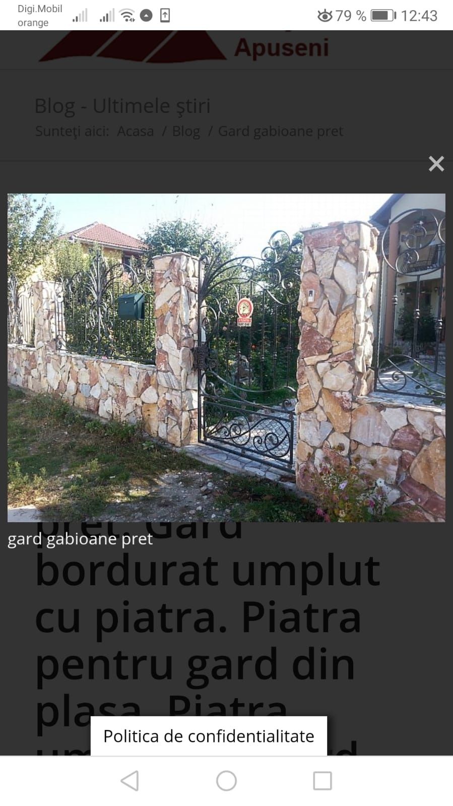 piatră naturală de munte