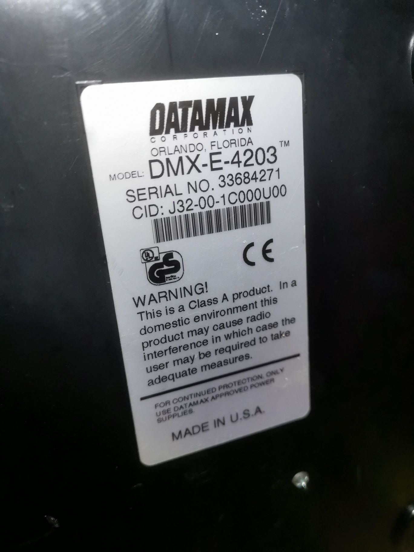 Баркод принтер, лейбъл принтер Datamax DMX-E-4203, етикетиращ принтер