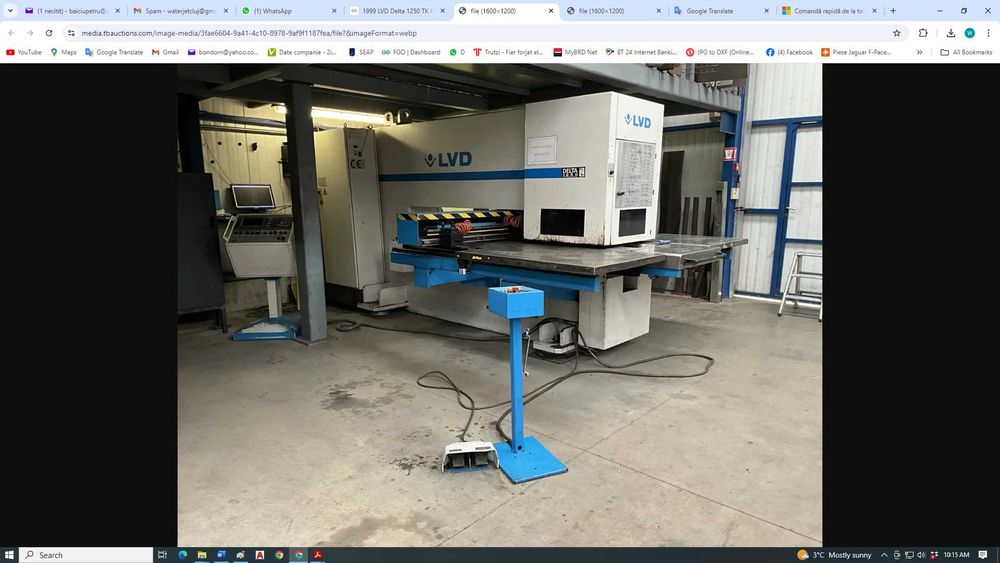 CNC masina de poansonat cu turela 18 posturi