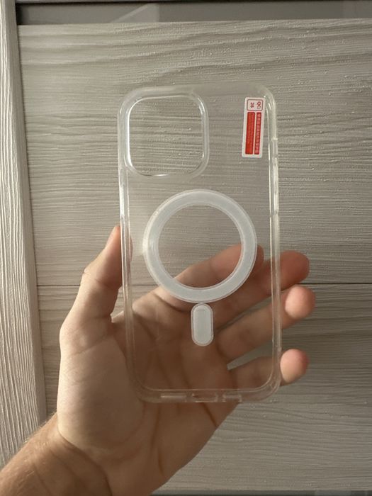 Прозрачный чехол magsafe на 14 pro max