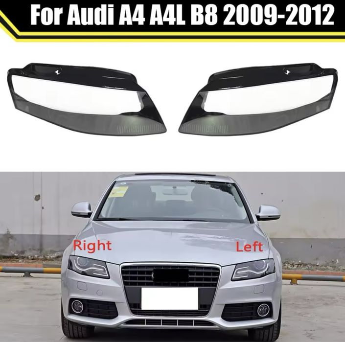 Sticla geam capac stanga dreapta far Audi A4 B8 2009-2012