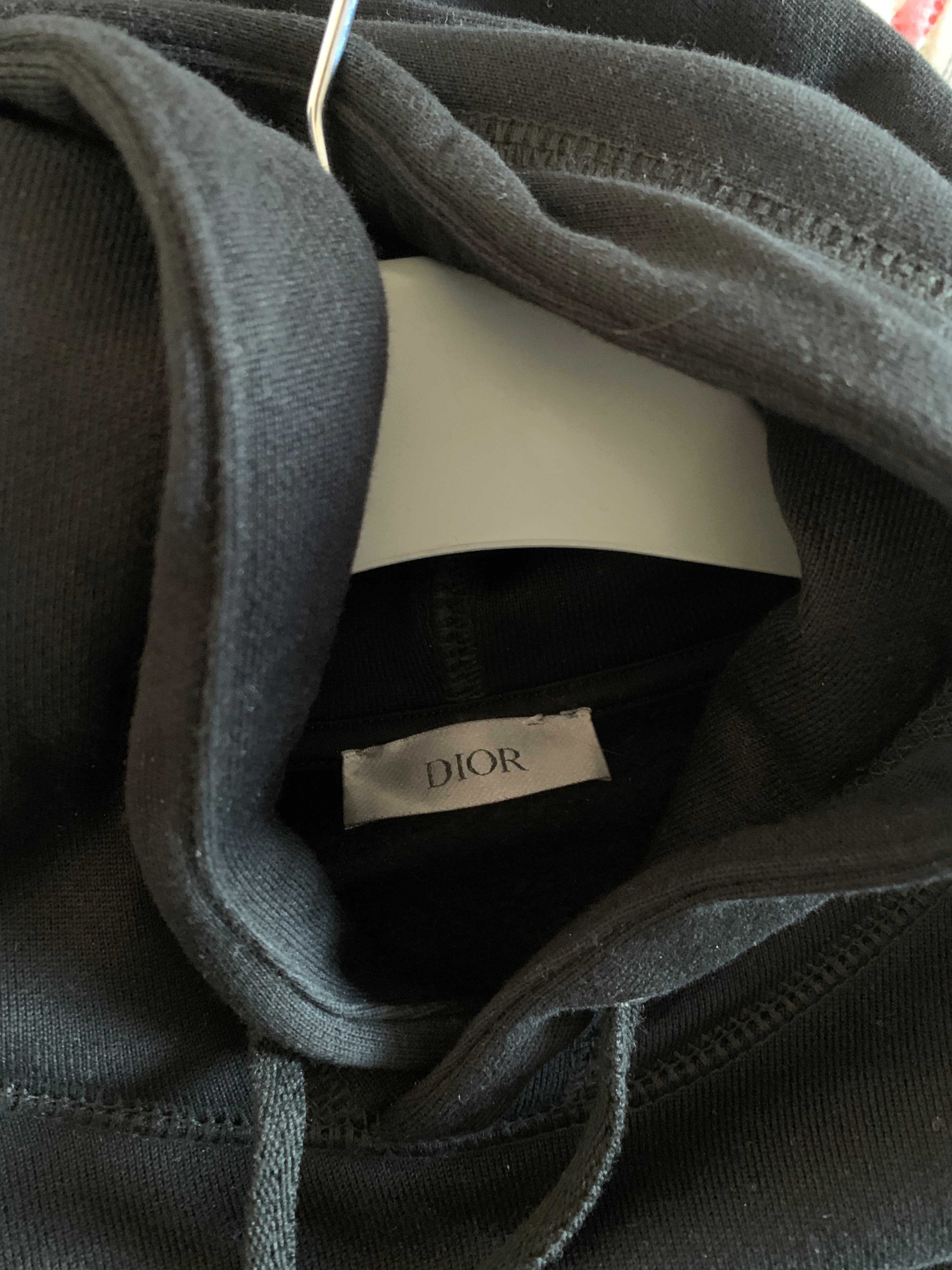 Dior x Peter Doig Embroidered Logo Hooded Sweatshirt 'Black'