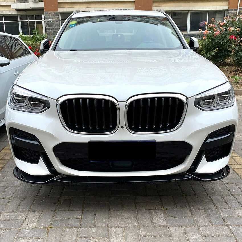 Prelungire Lip Bara Fata M BMW X3 X4 G01 G02 Maxton style,Negru Lucios