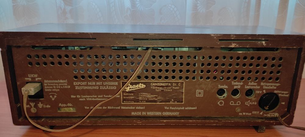 Radio vechi anii 60 graetz canzonetta