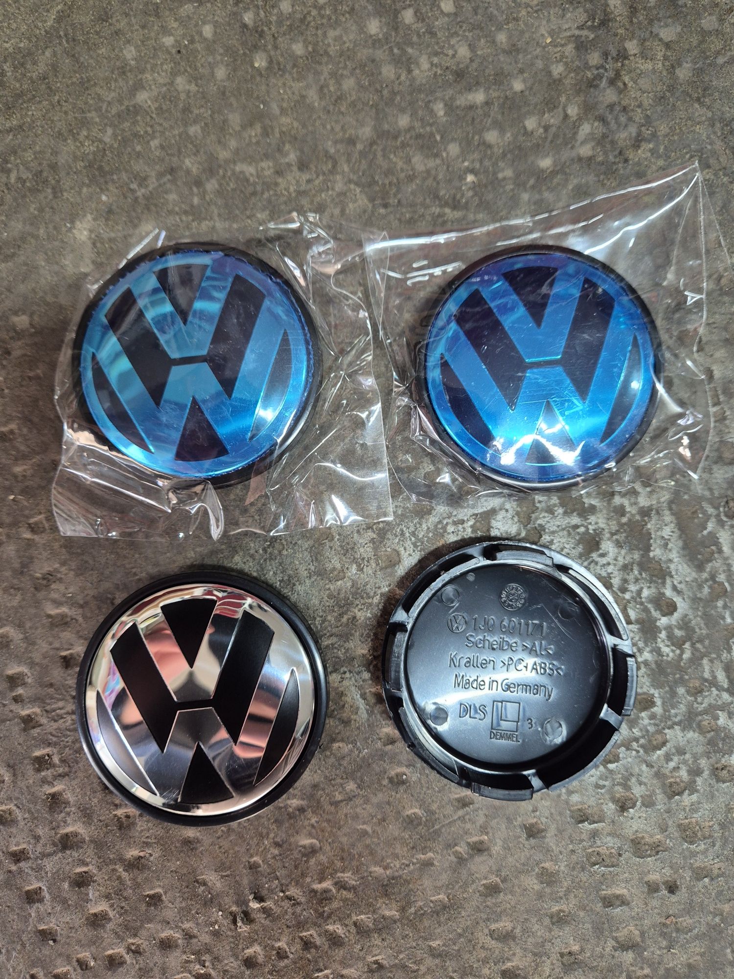 Set 4 capace centrale vw 56mm exterior 52mm interior