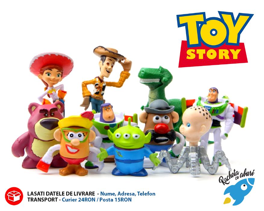 Set 10 figurine /jucarii Toy Story: Woody, Buzz Lightyear, Jessie, etc