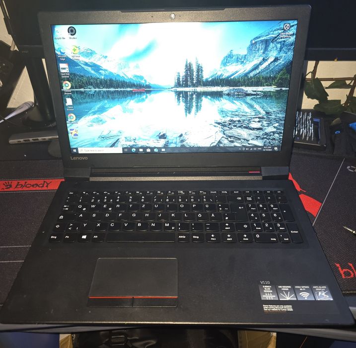 Лаптоп Lenovo V110, 120gb ssd+ 500gb HDD, 8gb ddr3, 4 cores CPU