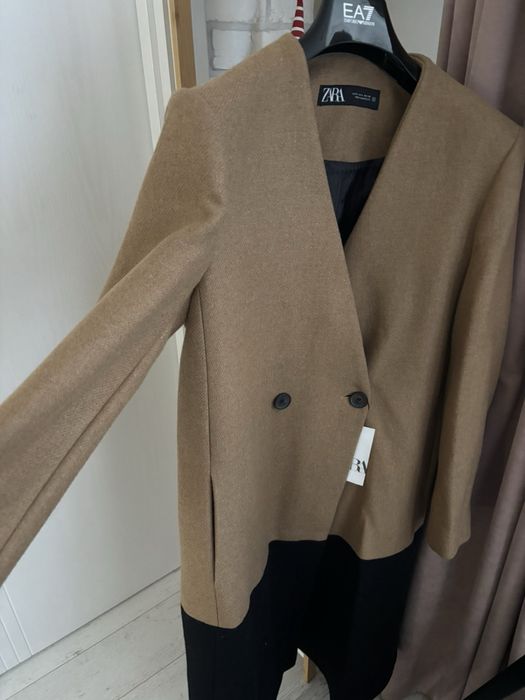 Палто Zara със вълна в състава