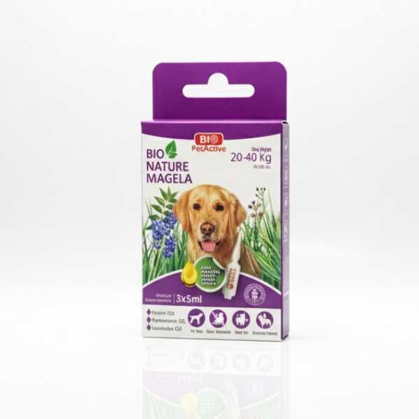 Натурална Грижа за Кожата за Кучета от 20 до 40кг- 3x5ml-Bio PetActive