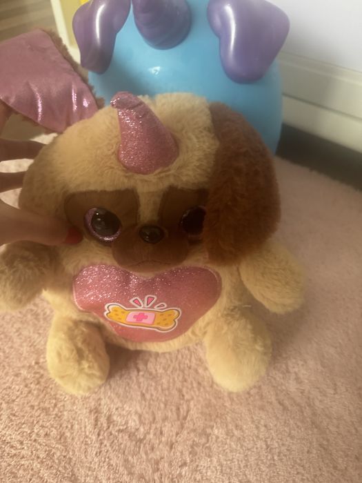 Рейнбоукорнс плюшено кученце, сърце с пайети, асортимент