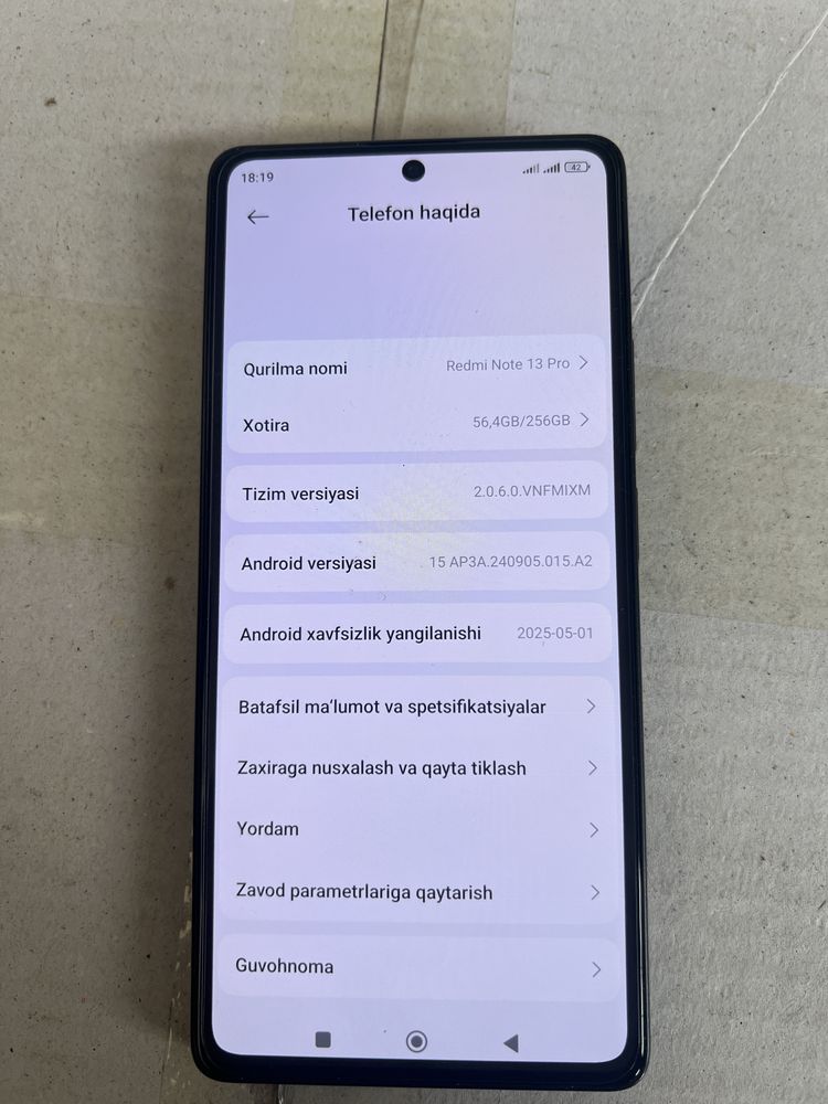 Redmi note not 13 pro