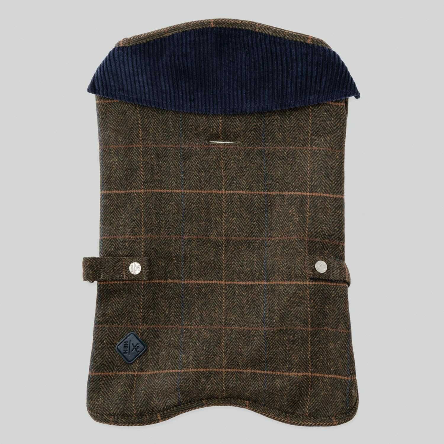 HUGO & HUDSON x HACKETT Палто за кучета, кадифена яка, тъмнозелено M45