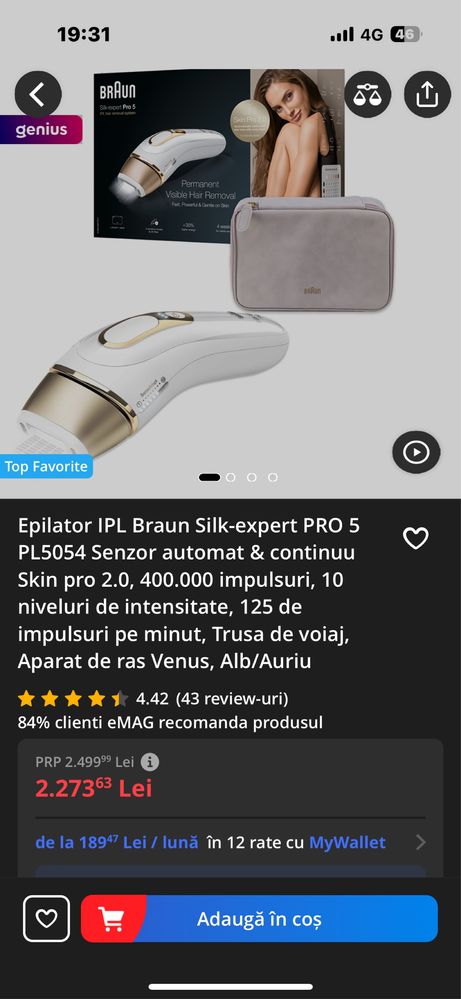 Epilator IPL Braun Silk-Expert PRO 5 PL5054