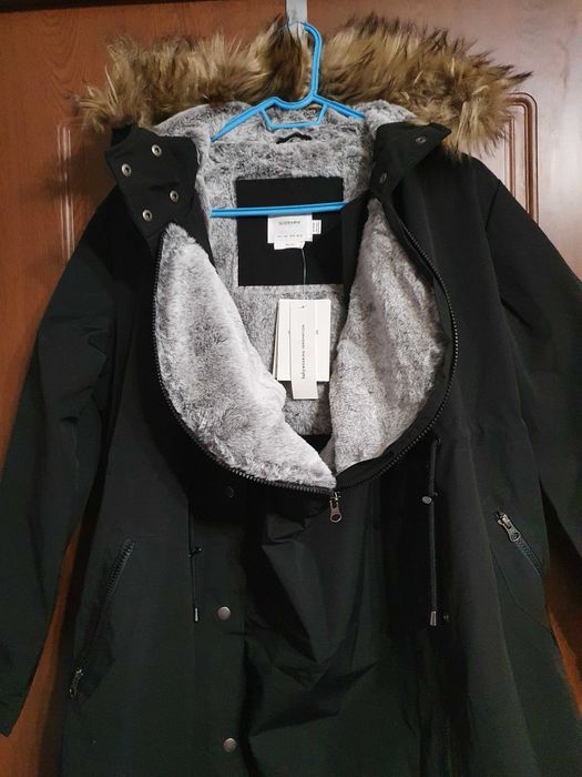 3 в 1 зимна парка за бременни - преди,  по време и след бременността S