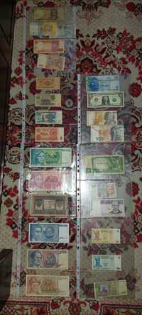 Lot de bancnote vechi românești și internaționale