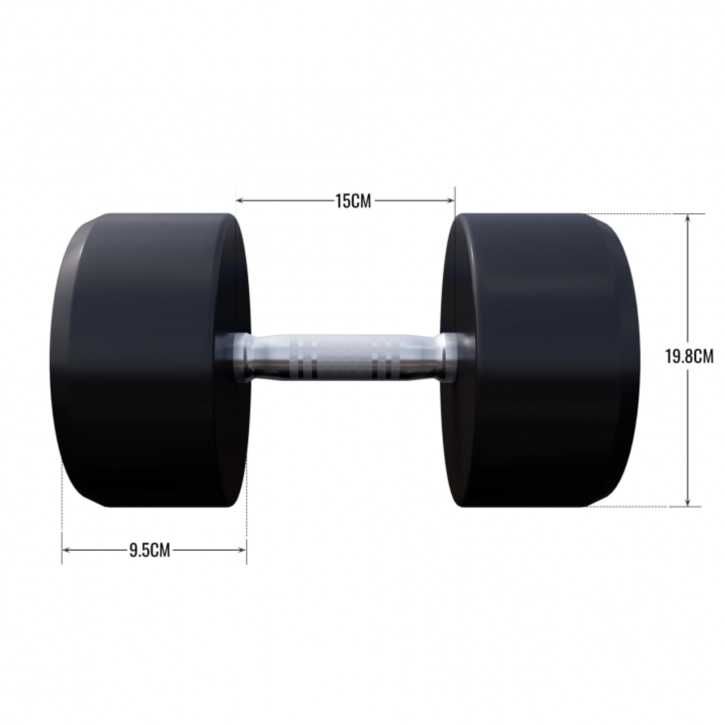 Set Gantere rotunde fixe 65 kg : 2 x 32,5 KG