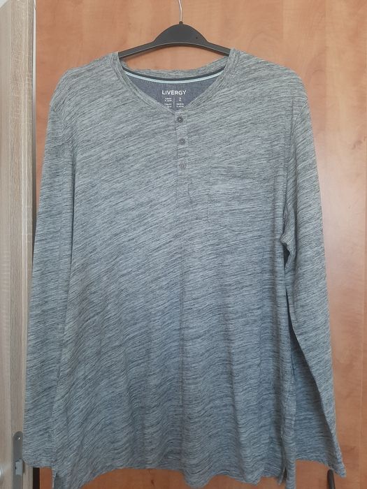 Bluza gri cu mânecă lungă pentru bărbați LIVERGY