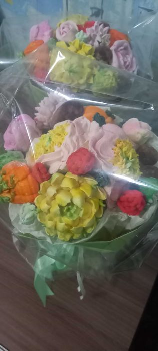 Букет цветов из зефира