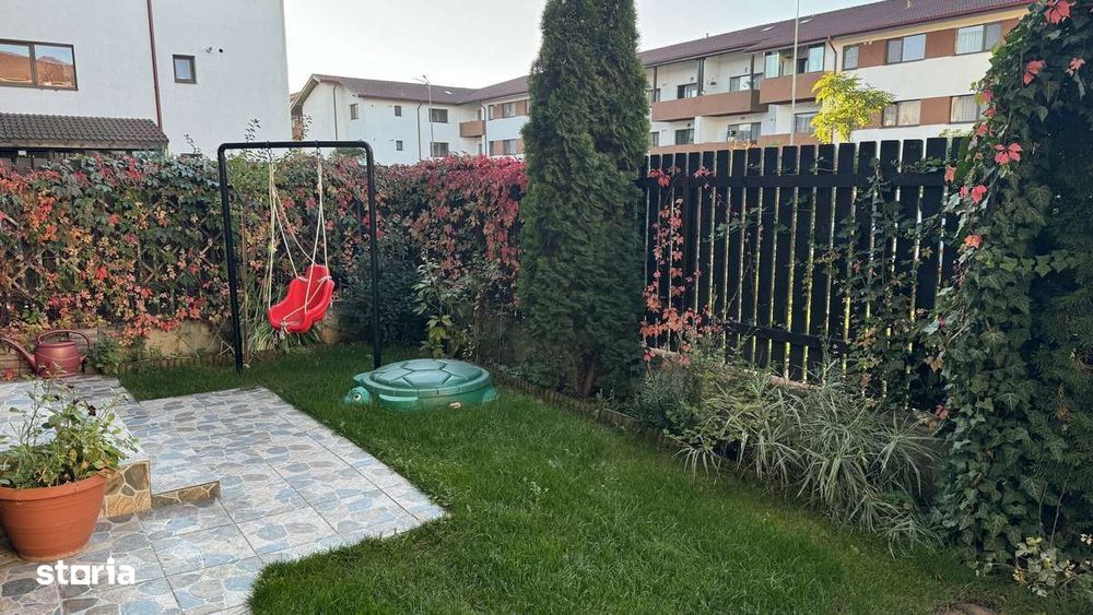 Apartament 2 camere cu grădină, dressing și debara, parcare inclusă