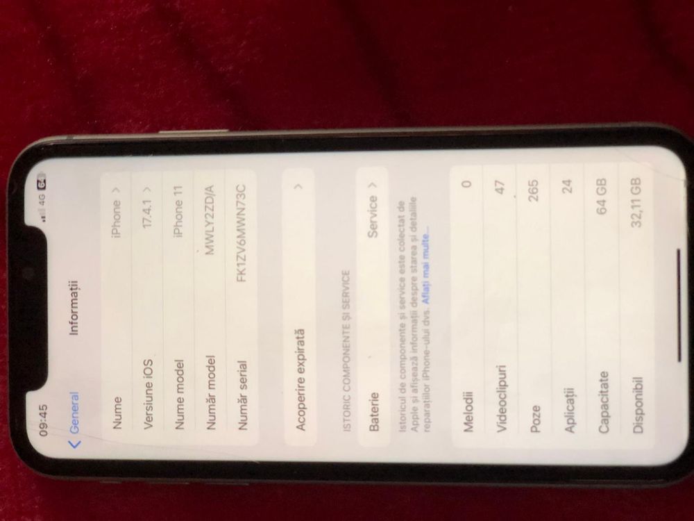 Vand iphone 11 64GB fac schimb 12 trimit doar in Gorj