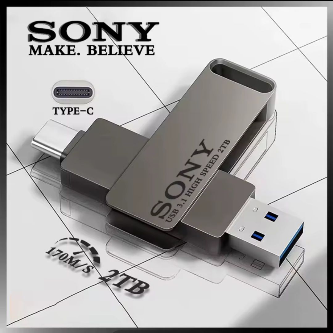 USB Флаш памет SONY 2TB с два накрайника