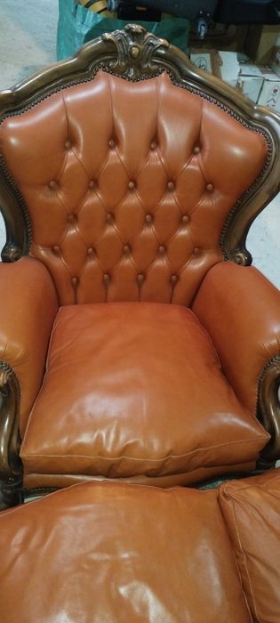 Set piele tip Chesterfield