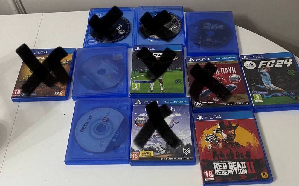Игры на PS4 в хорошем состоянии