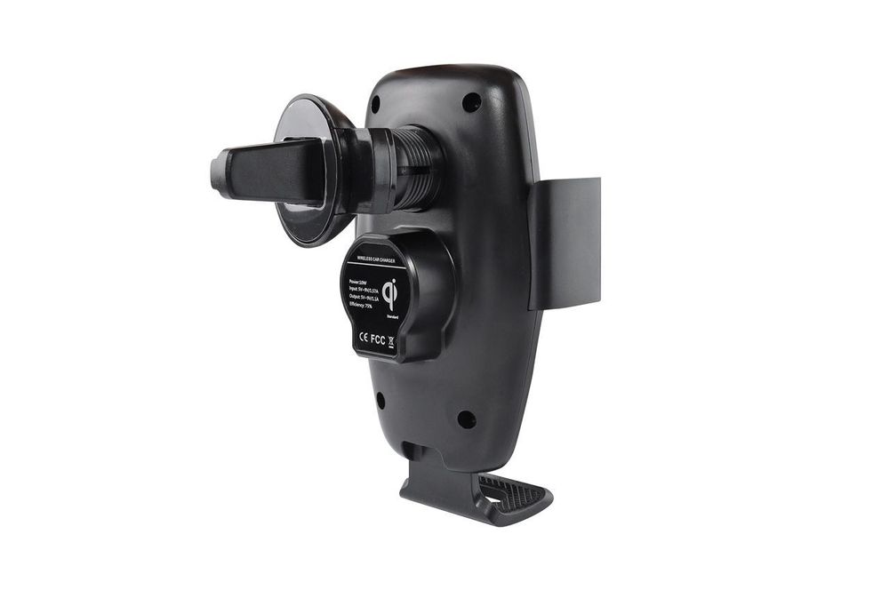 Suport auto cu incarcator wireless Amio PHW-04, fixare grila ventilatie, incarcare Qi, reglabil