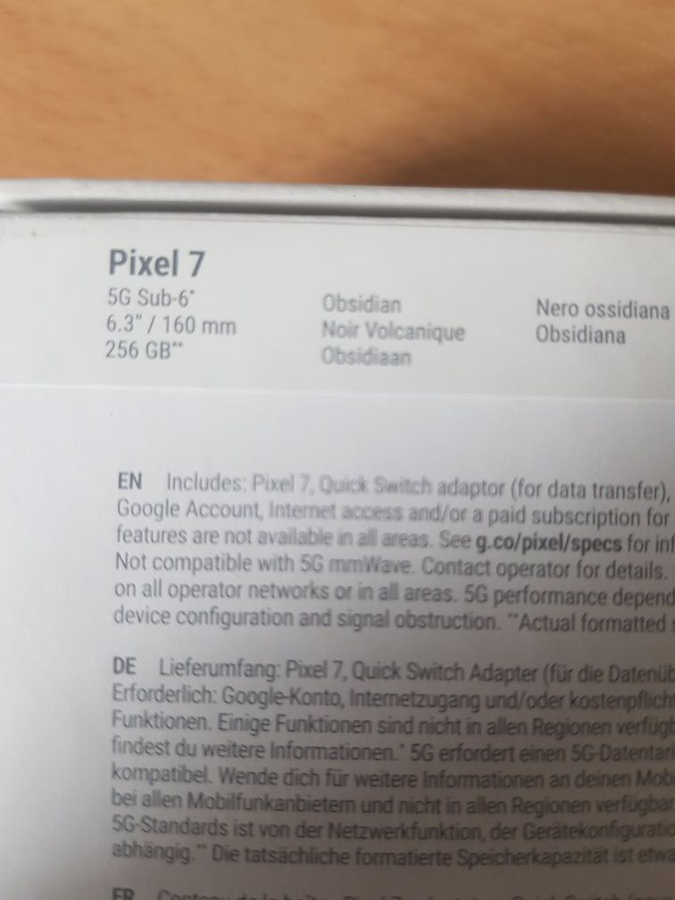 Google pixel 7 nou